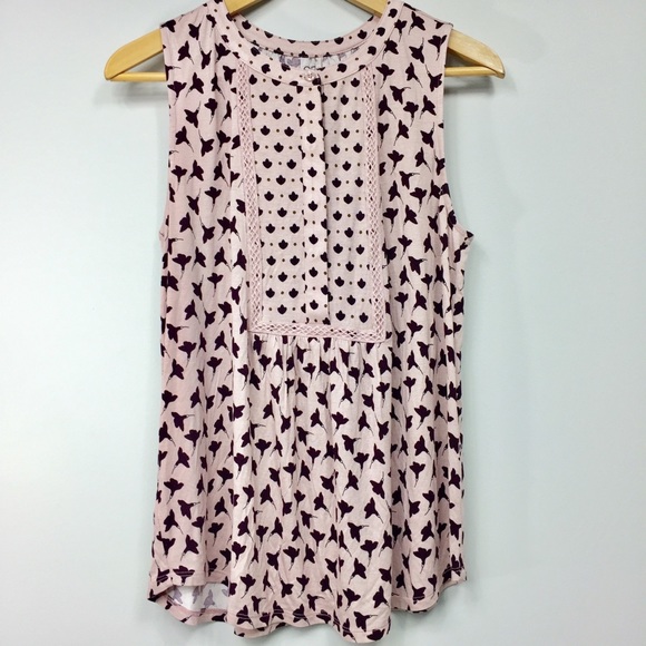 LOFT Tops - LOFT Delicate blush pink sleeveless top Sz M